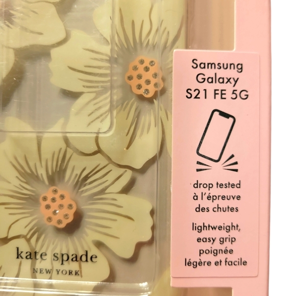 Kate Spade New York, New in Case, Samsung Galaxy S21 FE 5G, Protective Hardshell - Picture 2 of 3